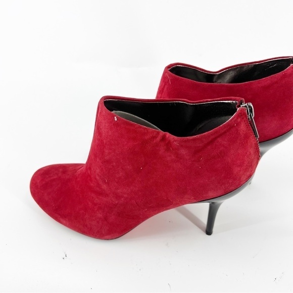 ✅ Kenneth Cole Reaction - Joni Arc LEATHER bootie SIZE 9.5 RED - Picture 4 of 11